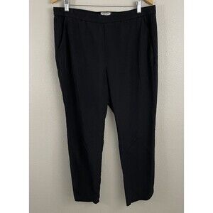 Marine Layer Respun XL Black Allison Modal Dolphin Hem Trouser Pant Pull On
